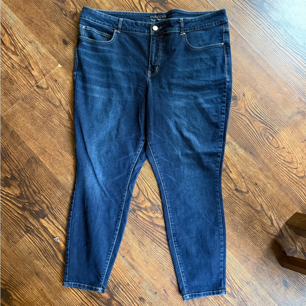 Maurices Blue Skinny Jeans Sleek Denim Fit